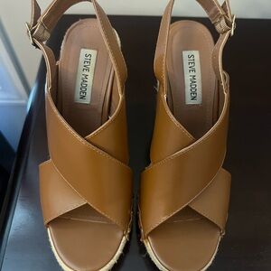 Steve Madden Women's Brown Wedge Sandals